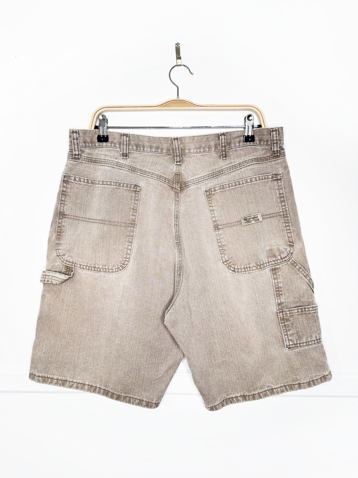 vintage wrangler hero denim carpenter jorts