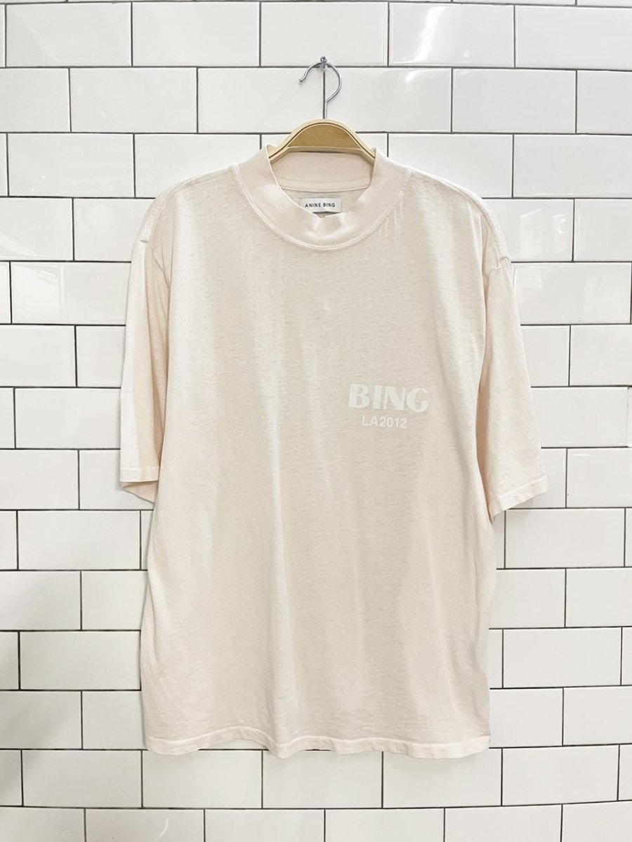 anine bing la 2012 organic cotton mockneck tee - good market thrift store