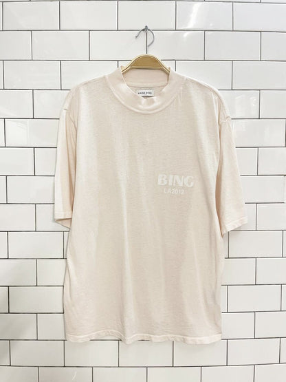 anine bing la 2012 organic cotton mockneck tee - good market thrift store