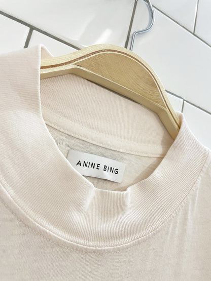 anine bing la 2012 organic cotton mockneck tee - good market thrift store