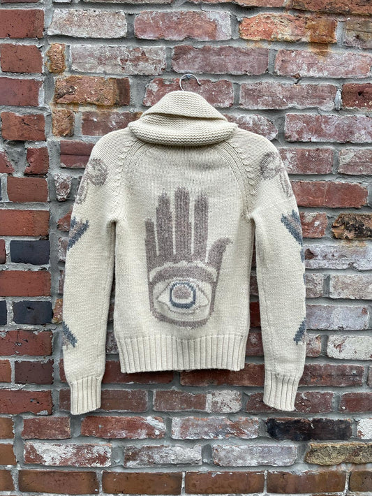 tna hamsa wool cowichan cardigan sweater