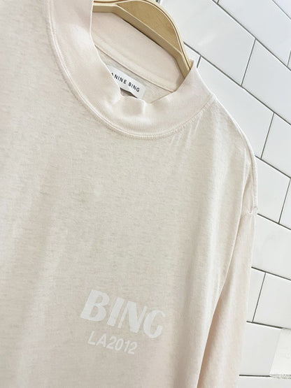 anine bing la 2012 organic cotton mockneck tee - good market thrift store