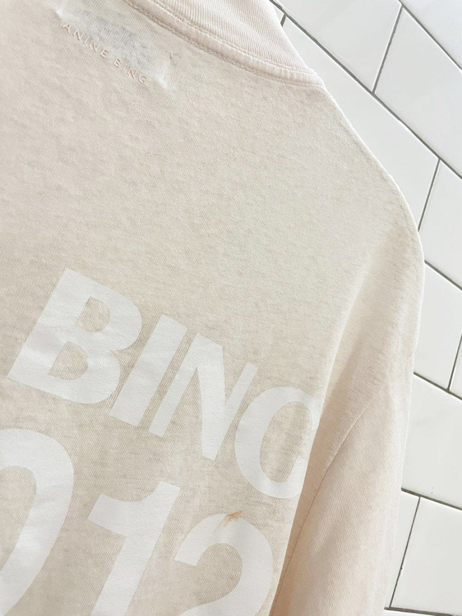 anine bing la 2012 organic cotton mockneck tee - good market thrift store