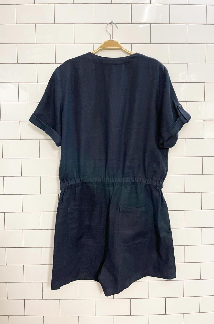 lauren ralph lauren 100% linen romper - good market thrift store