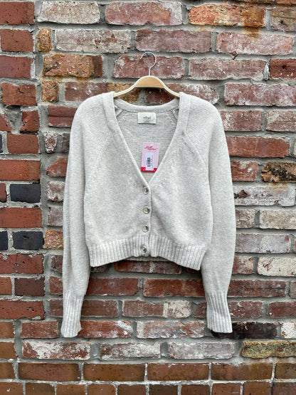 wilfred poesy cashmere-blend pleated sleeve cardigan