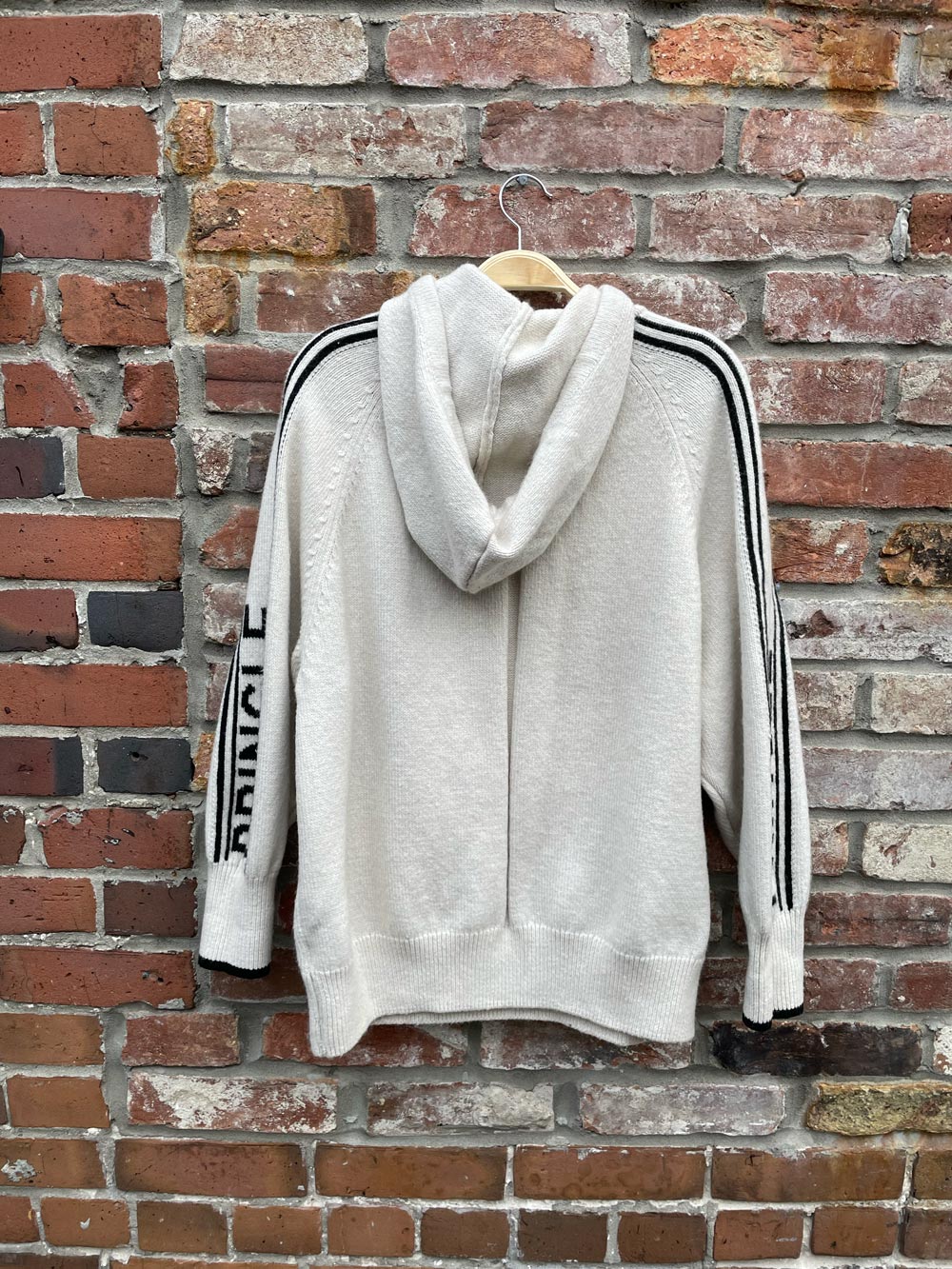 h&m x pringle oversized fine-knit hoodie