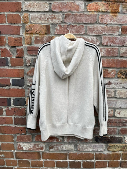 h&m x pringle oversized fine-knit hoodie
