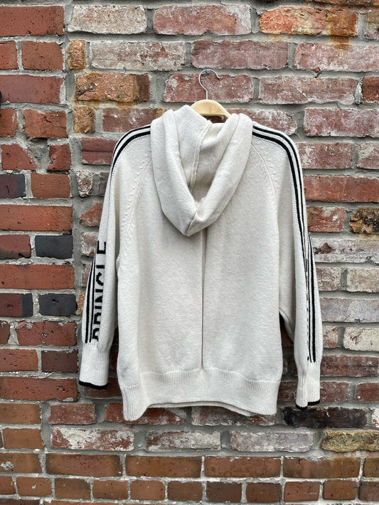 h&m x pringle oversized fine-knit hoodie