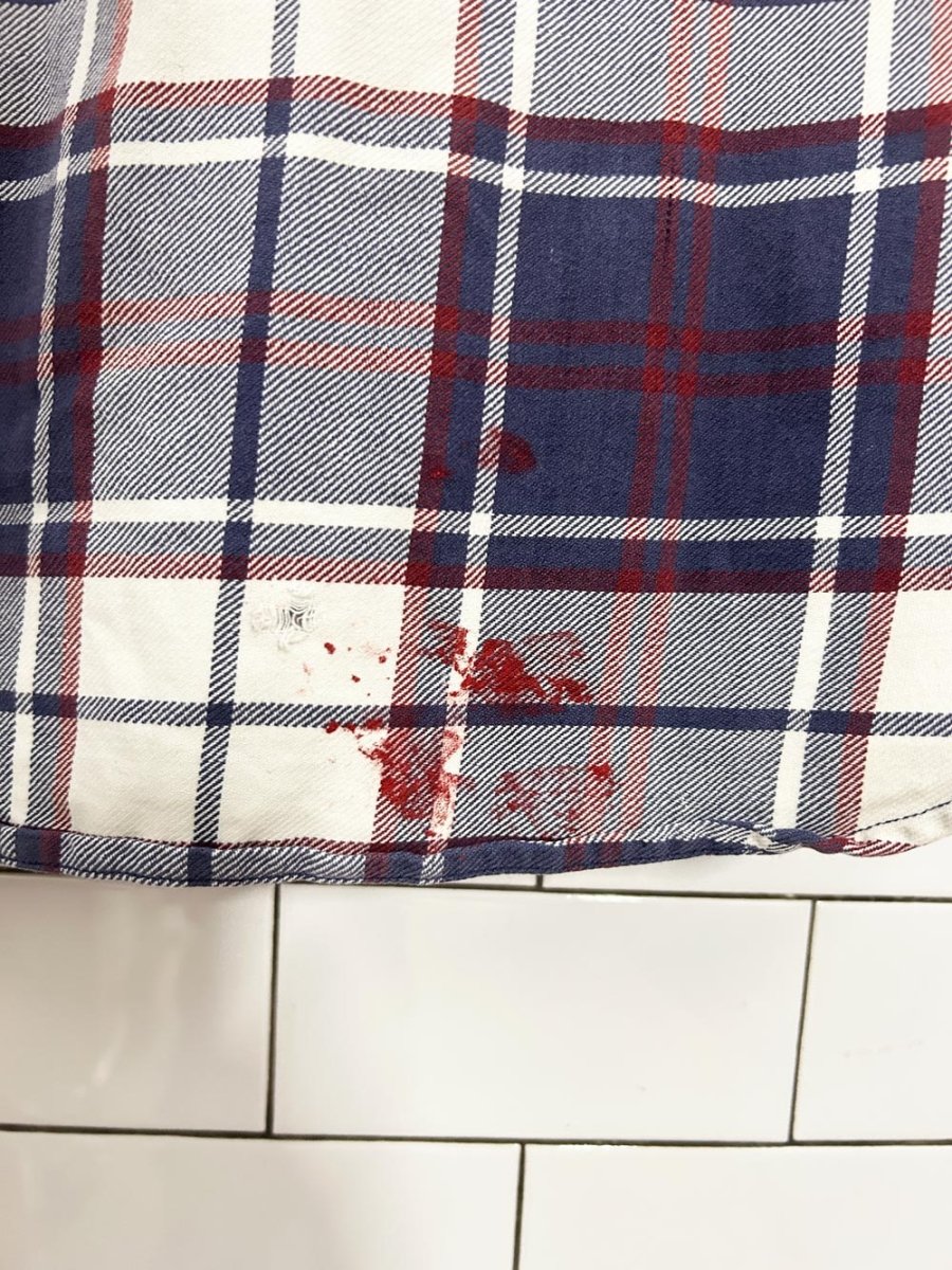 vintage cottage essentials oversized flannel shirt - good market thrift store