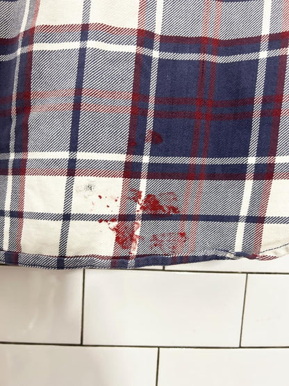 vintage cottage essentials oversized flannel shirt - good market thrift store