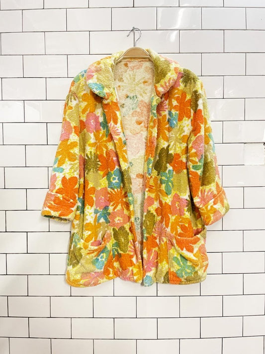 vintage floral terry summer jacket - good market thrift store