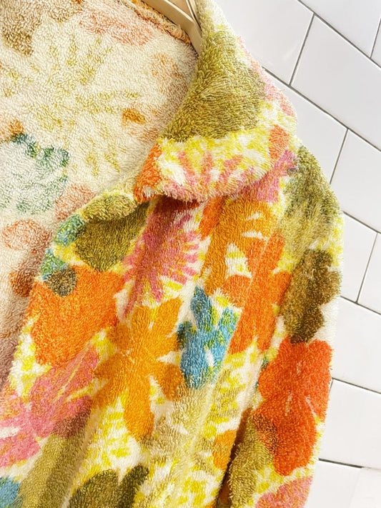 vintage floral terry summer jacket - good market thrift store