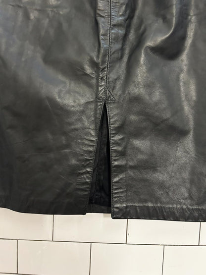 vintage impromptu leather skirt - good market thrift store