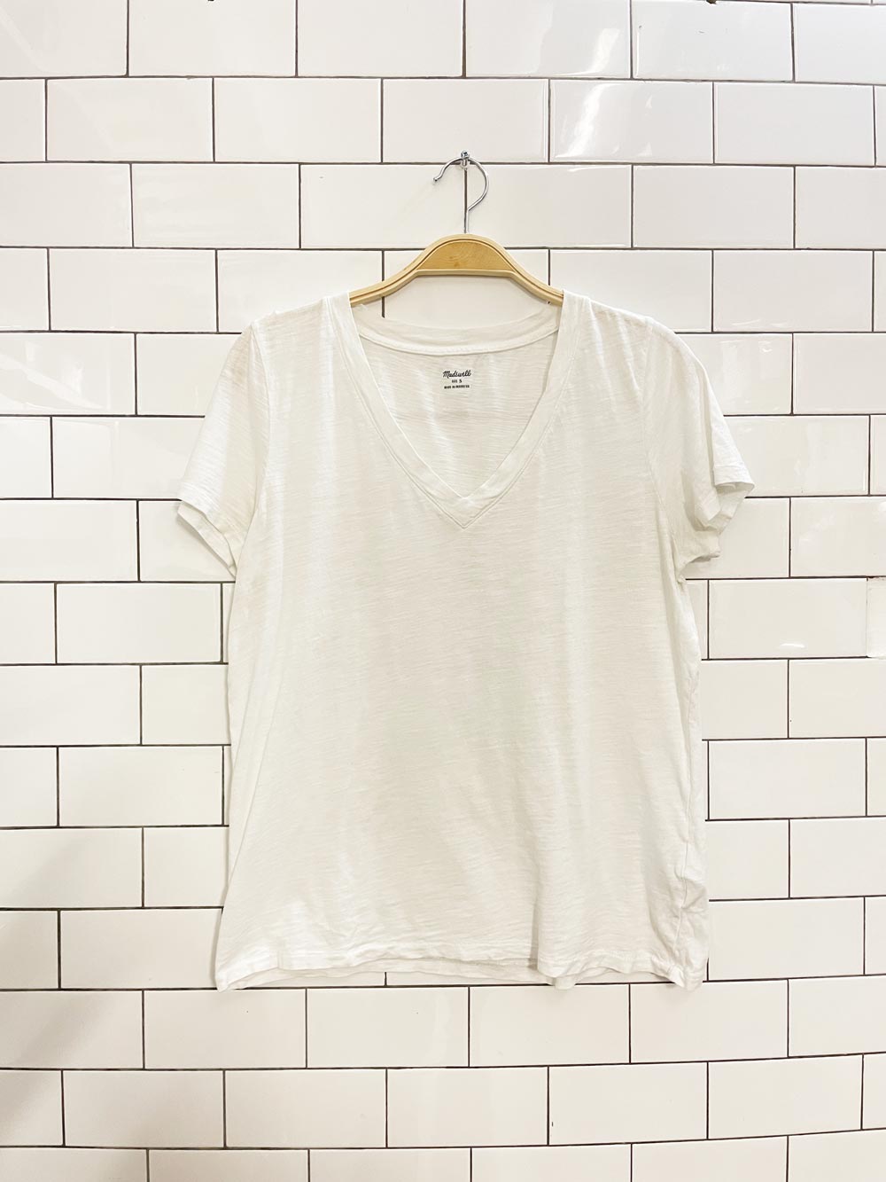madewell whisper cotton v - neck tee - good market thrift store