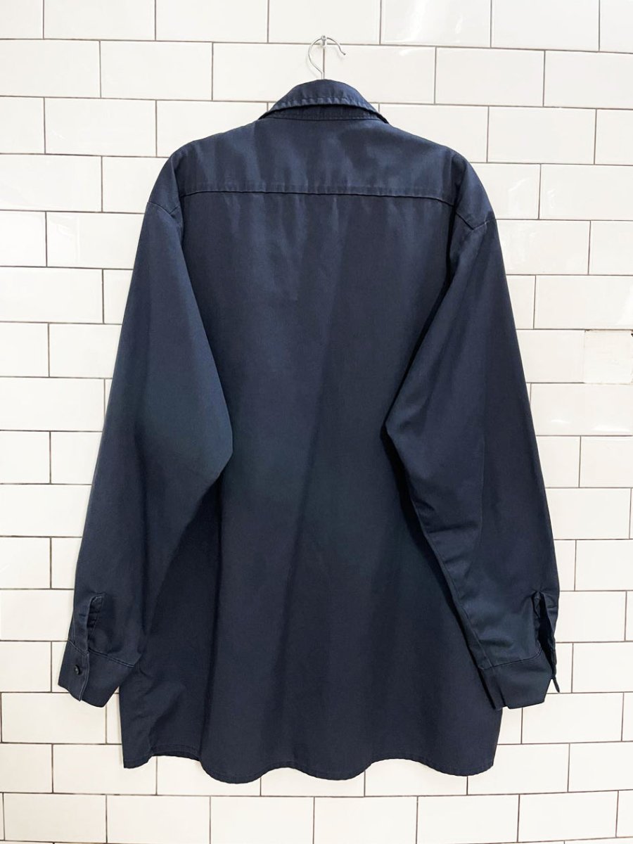 vintage big bill logo pocket button down shirt - good market thrift store