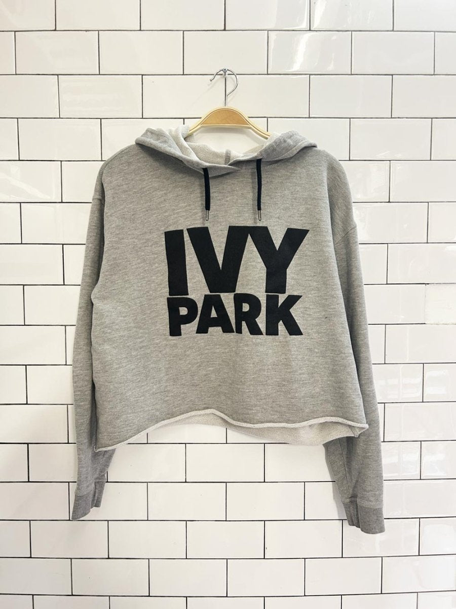 ivy park oversized cropped hoodie - good market thrift store
