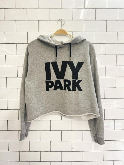 ivy park oversized cropped hoodie - good market thrift store