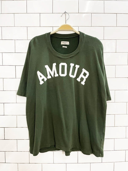 zadig & voltaire portland AMOUR oversized loopback tee - good market thrift store