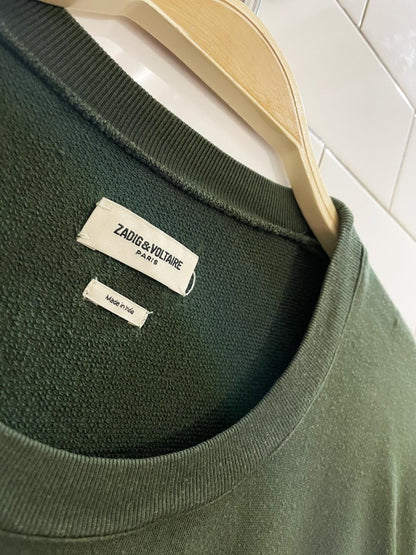 zadig & voltaire portland AMOUR oversized loopback tee - good market thrift store