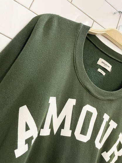 zadig & voltaire portland AMOUR oversized loopback tee - good market thrift store