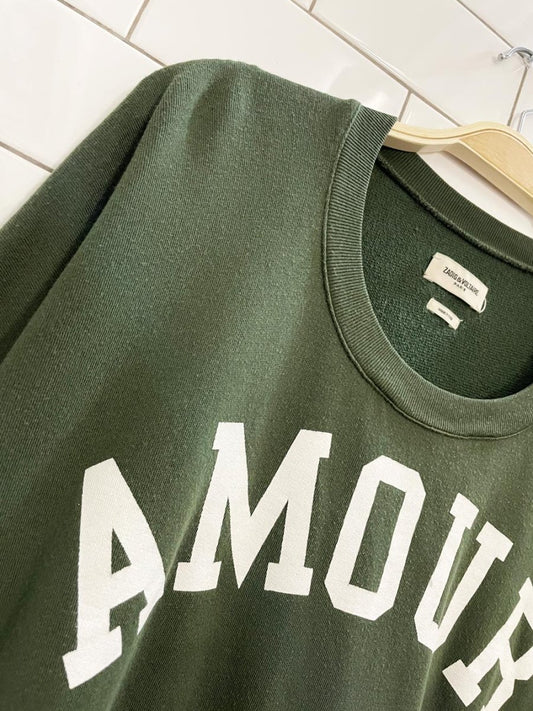 zadig & voltaire portland AMOUR oversized loopback tee - good market thrift store
