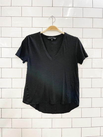 veronica beard cindy modal - cotton v - neck tee - good market thrift store