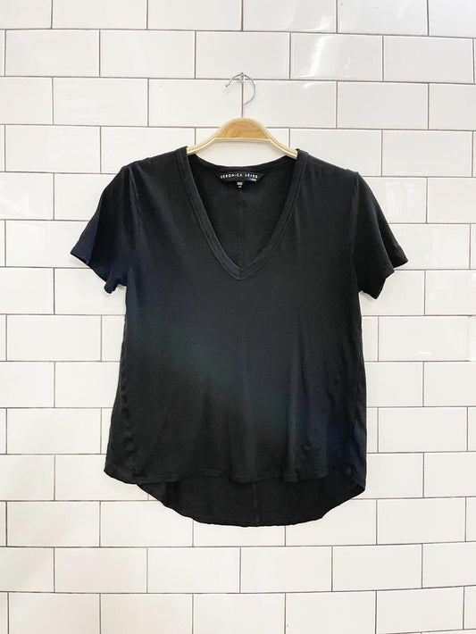 veronica beard cindy modal - cotton v - neck tee - good market thrift store