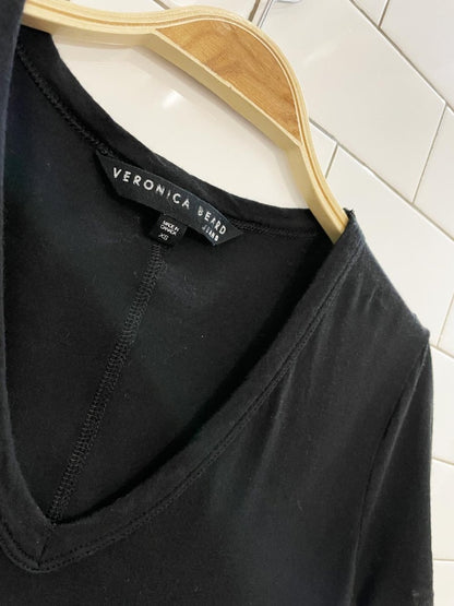 veronica beard cindy modal - cotton v - neck tee - good market thrift store