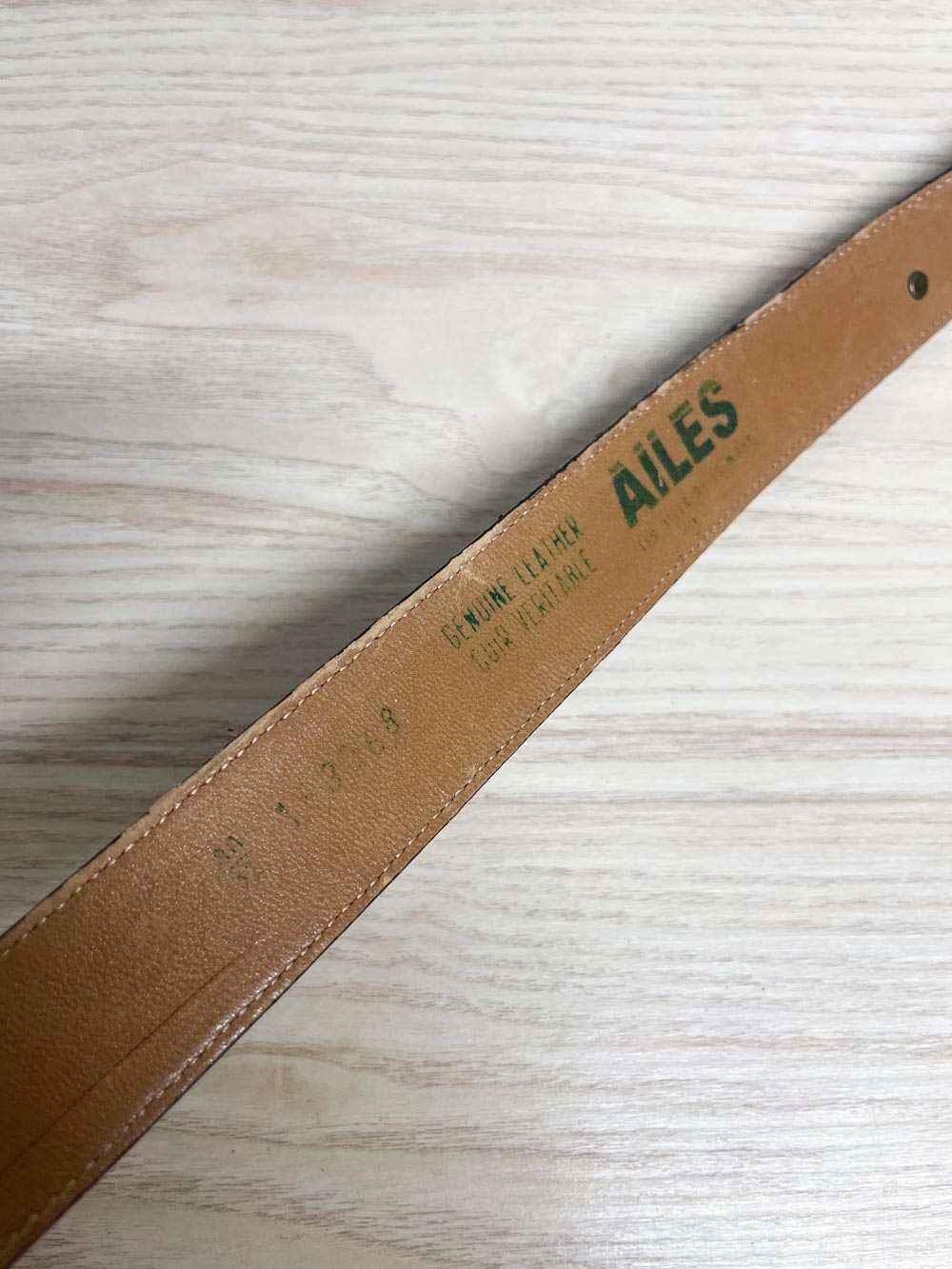 vintage ailes leather metal scottish terrier belt