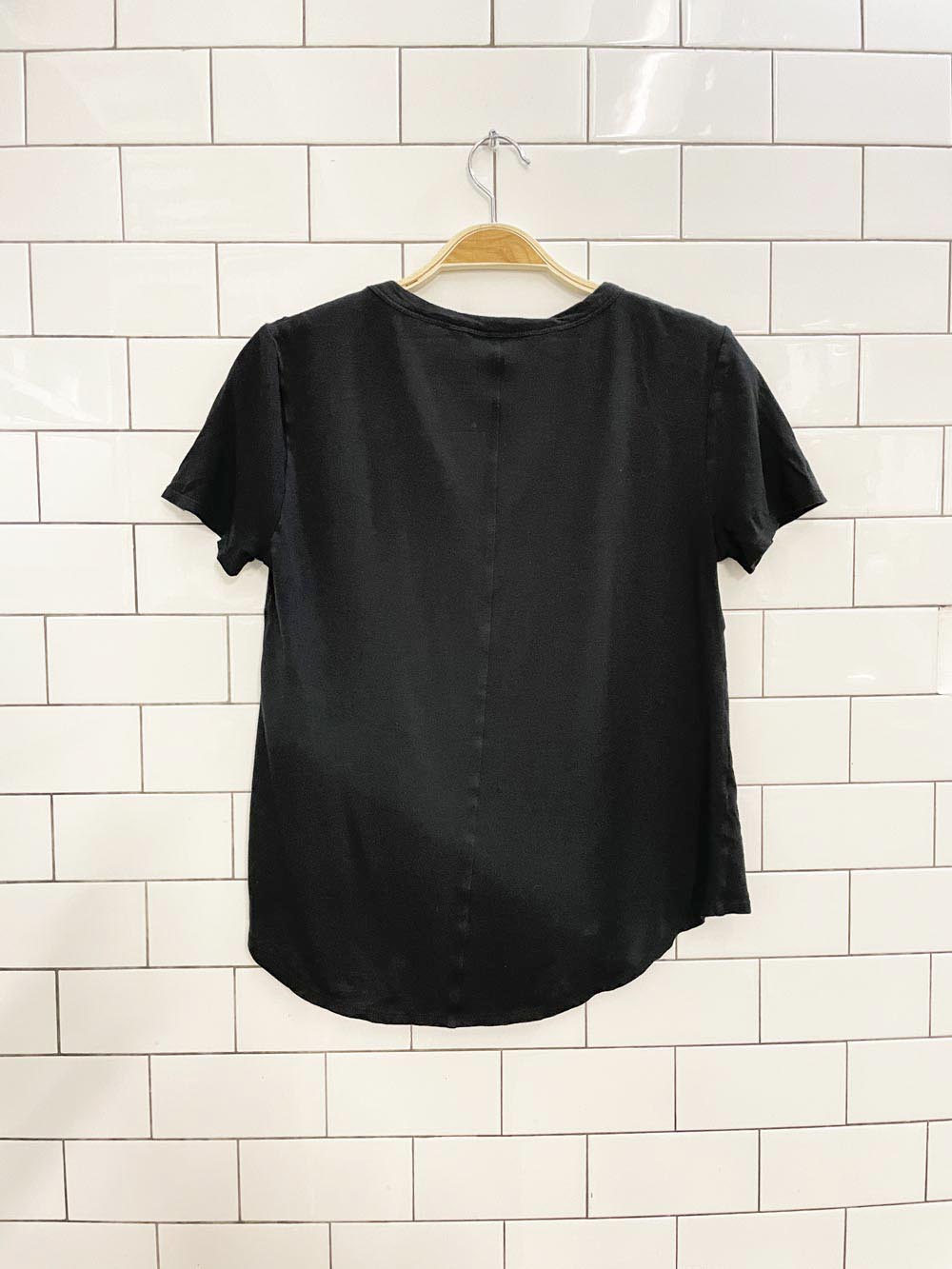 veronica beard cindy modal - cotton v - neck tee - good market thrift store