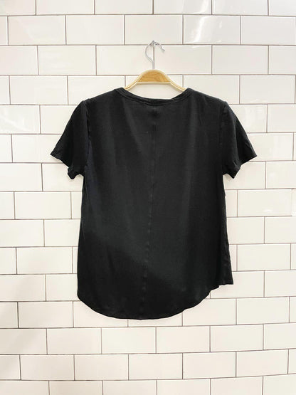 veronica beard cindy modal - cotton v - neck tee - good market thrift store