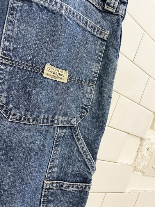 vintage 00s wrangler carpenter long denim shorts - good market thrift store