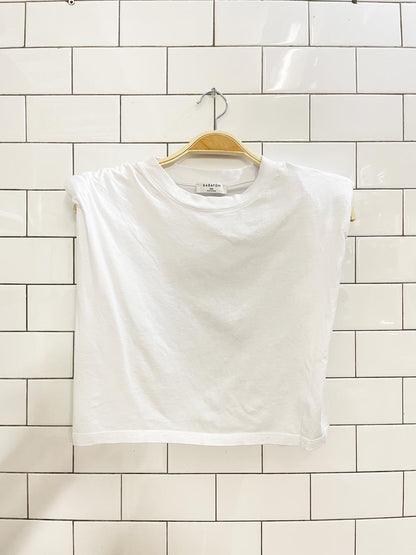 babaton shoulder pad crop tank - good market thrift store