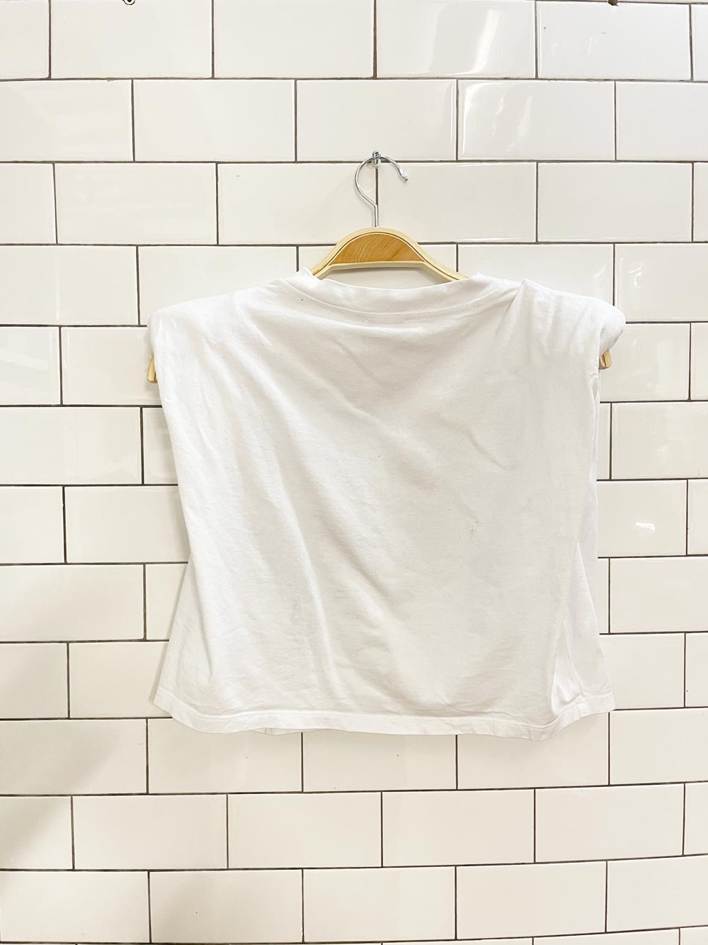 babaton shoulder pad crop tank - good market thrift store