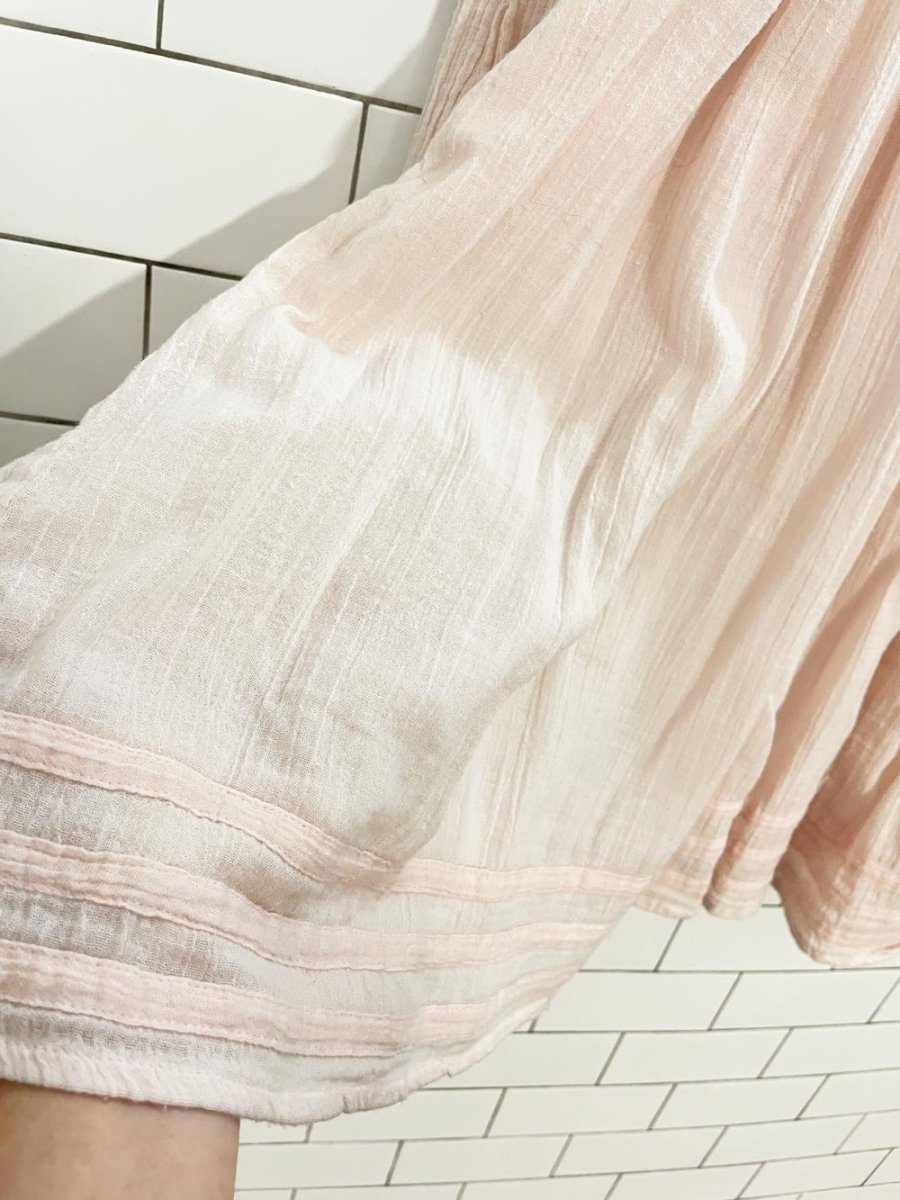 calypso st barth gauze cotton oversized boho blouse - good market thrift store