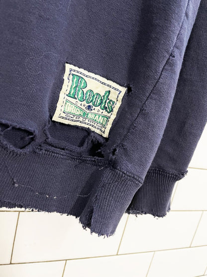 vintage 90s roots seriously distressed cottage crew - good market thrift store