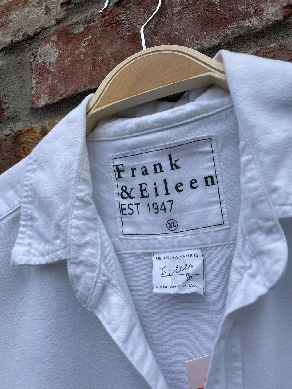 frank and eileen relaxed brushed cotton shirt
