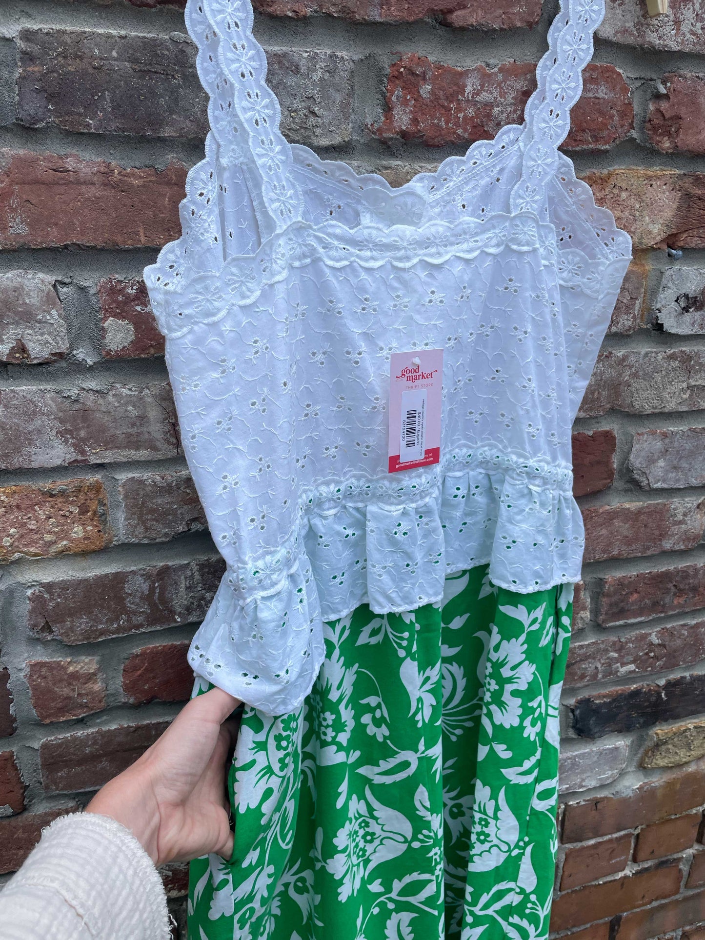 vintage country eyelet prairie maxi dress