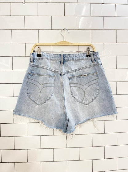 rollas mirage high rise loose fit denim shorts - good market thrift store