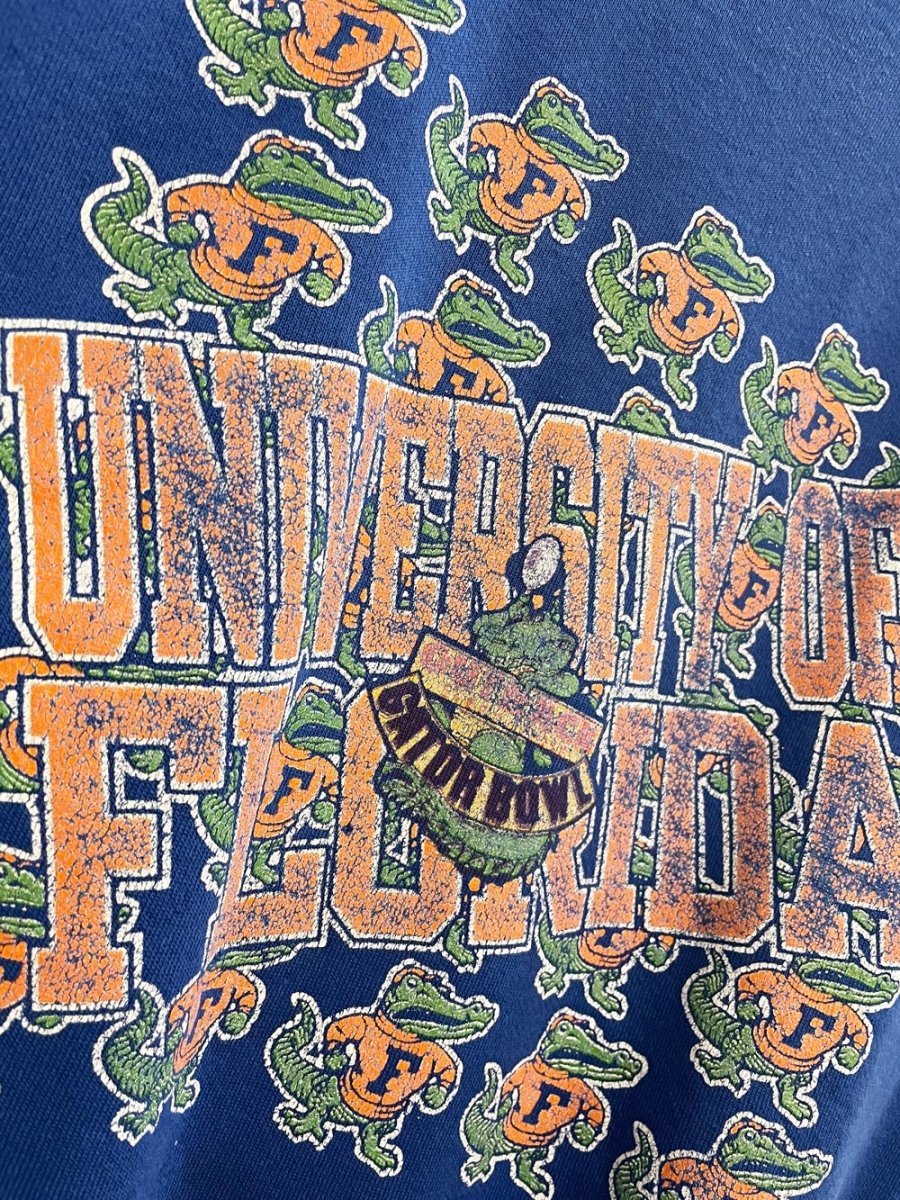 vintage 90s university of florida gatorbowl distressed crew | tulex - good market thrift store