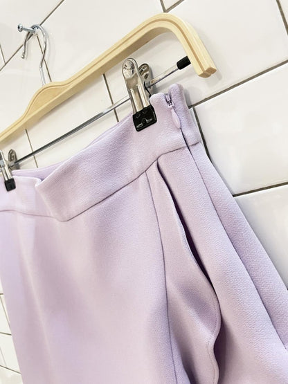club monaco lilac wrap ruffle mini skirt - good market thrift store