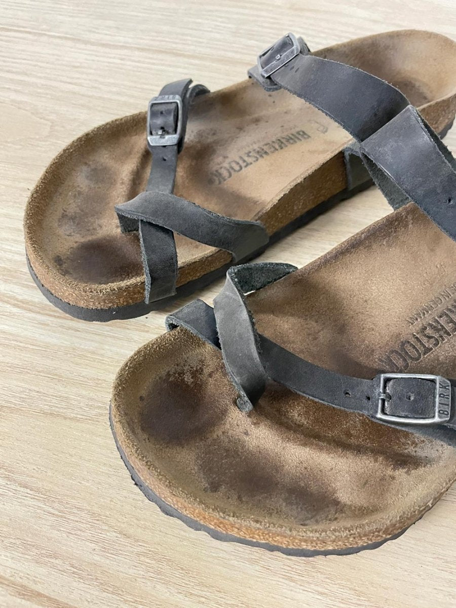 birkenstock kumba oiled leather sandals - good market thrift store