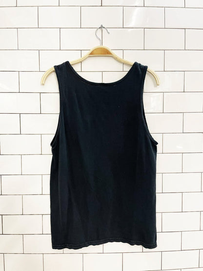vintage 90s brazil graphic distressed tank - good market thrift store