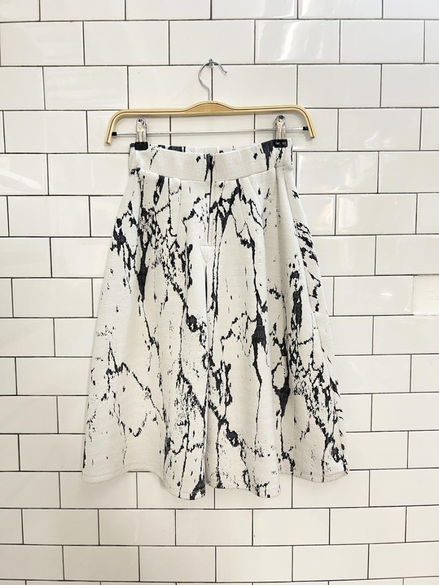 everleigh pleated marble knit a - line skirt - good market thrift store