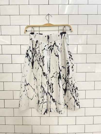 everleigh pleated marble knit a - line skirt - good market thrift store