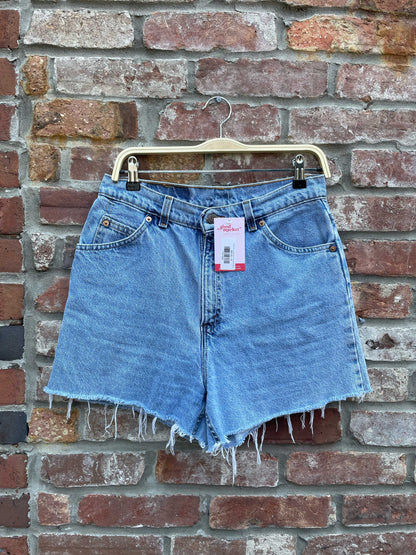 vintage levi's orange tab cut off denim shorts