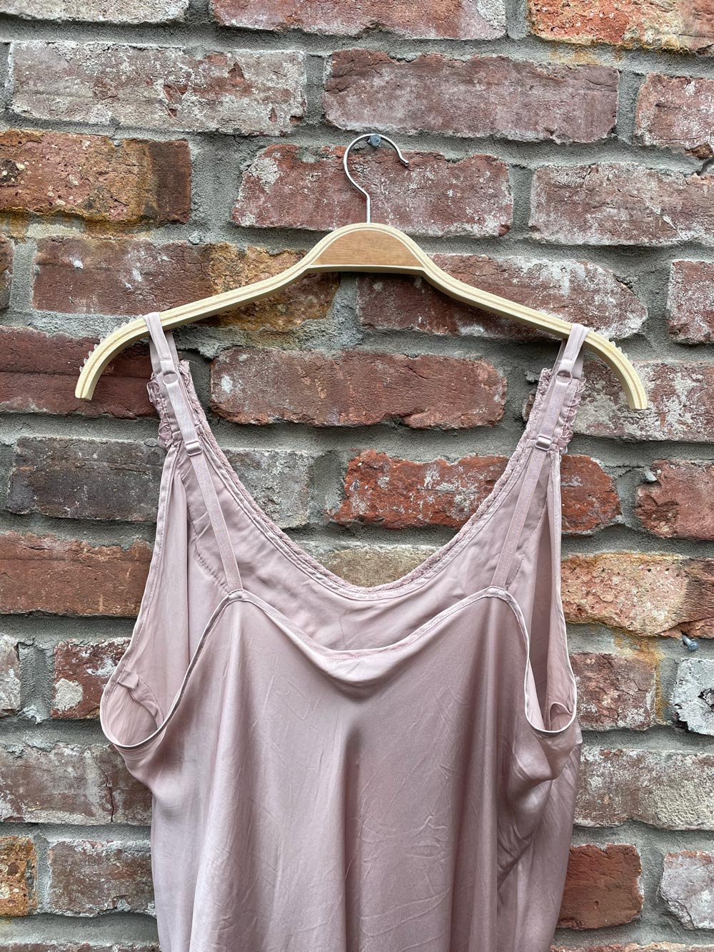 vintage winter silks embroidered slip dress