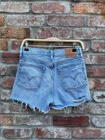 levi's wedgie straight cut off shorts