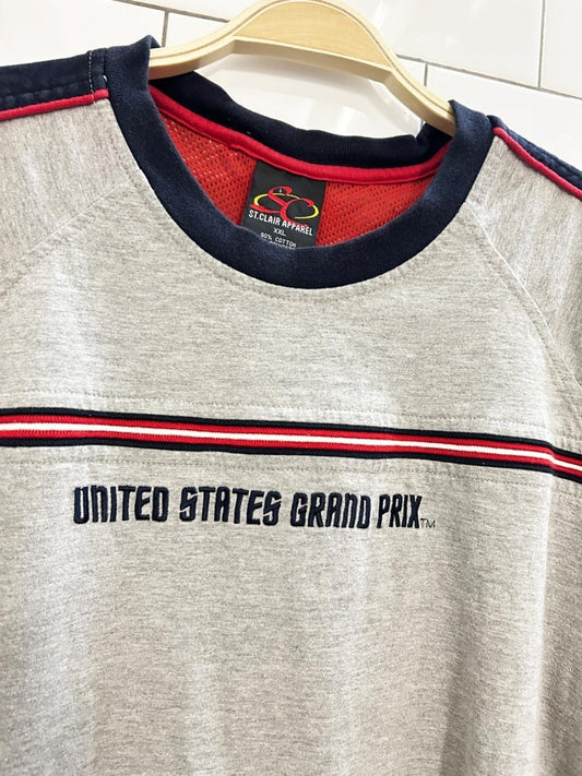 vintage united states grand prix racing stripe tee - good market thrift store