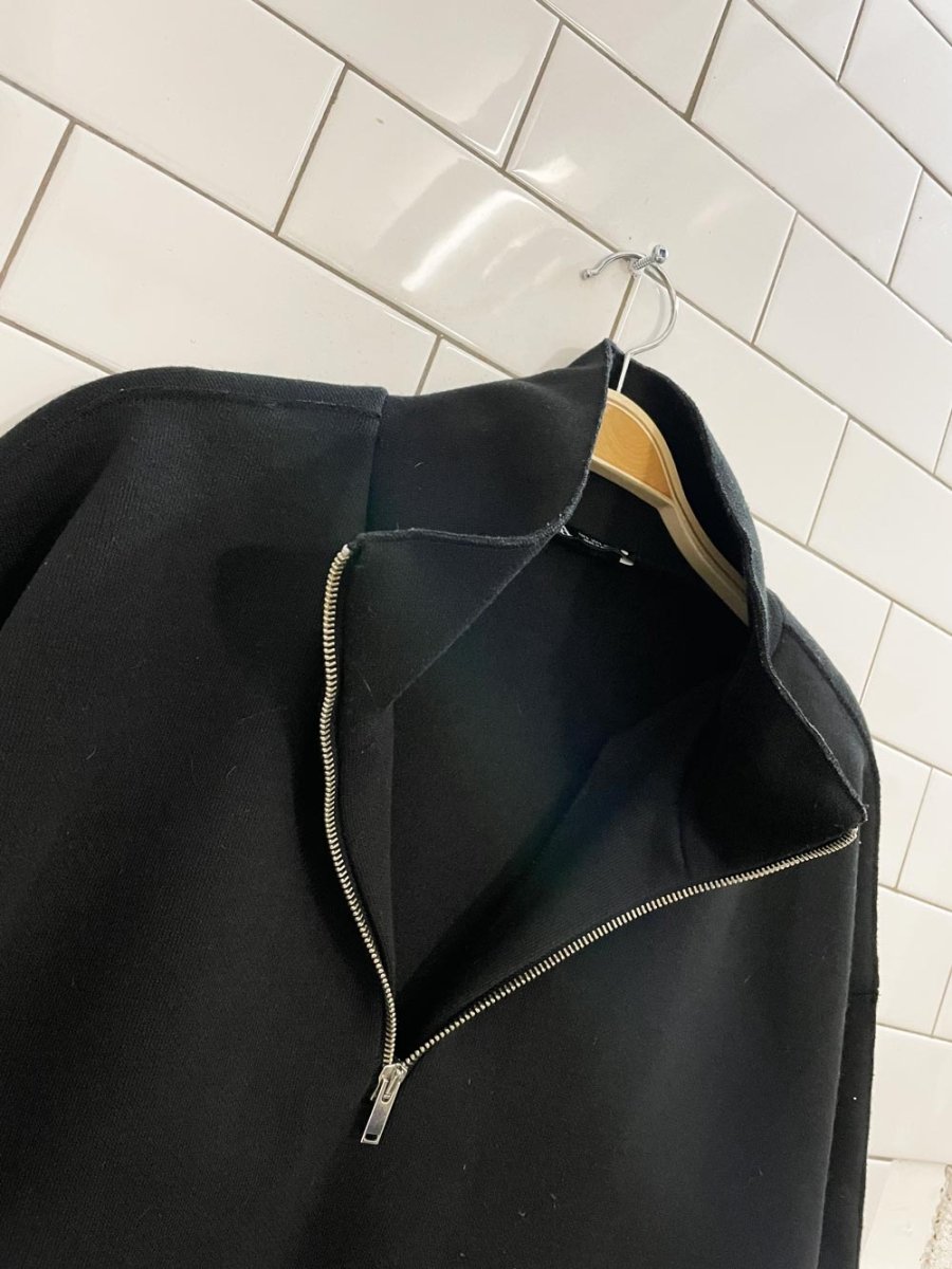 zara oversized 1/4 zip fleece sweatshirt - good market thrift store